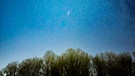 Andromeda-Galaxie neben der Milchstraße über dem Pfälzerwald, fotografiert von Oliver Burkhart | Bild: Oliver Burkhart